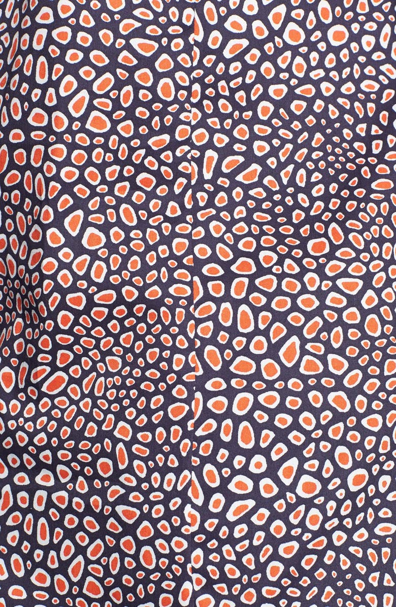 Foxcroft Three Quarter Sleeve Print Shirt, Alternate, color, 