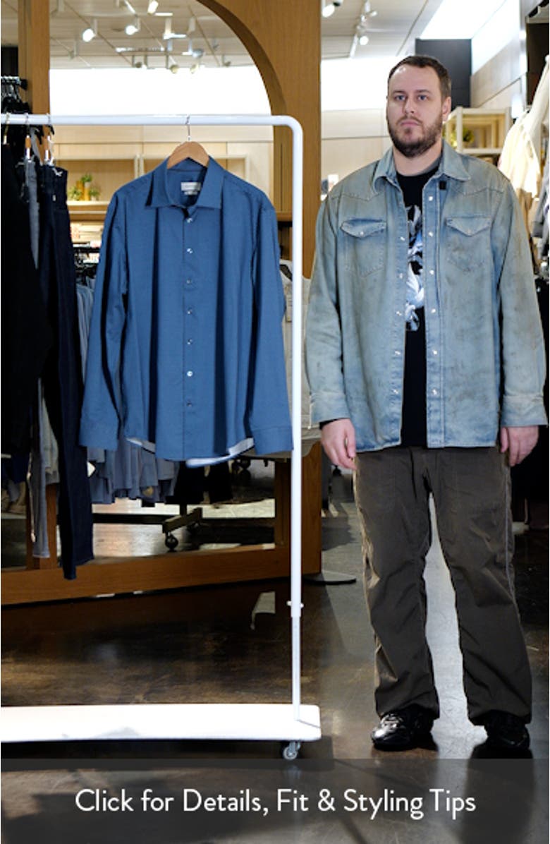 James OoohCotton<sup>®</sup> Geo Print Button-Up Shirt, sales video thumbnail