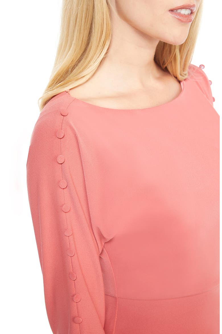 Button Sleeve Sheath, Alternate, color, AMARYLLIS