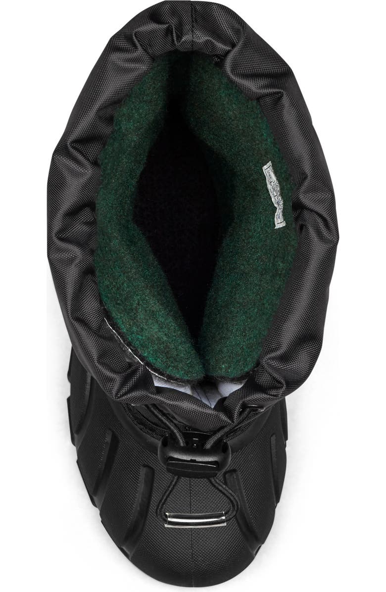 SOREL Kids' Flurry Waterproof Snow Boot, Alternate, color, Black/ Bright Red