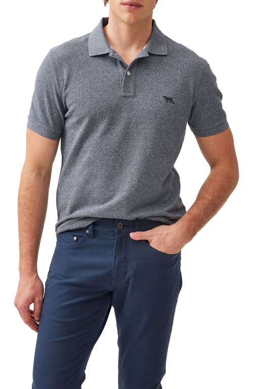 Rodd & Gunn Gunn Piqué Sports Fit Cotton Polo In Denim