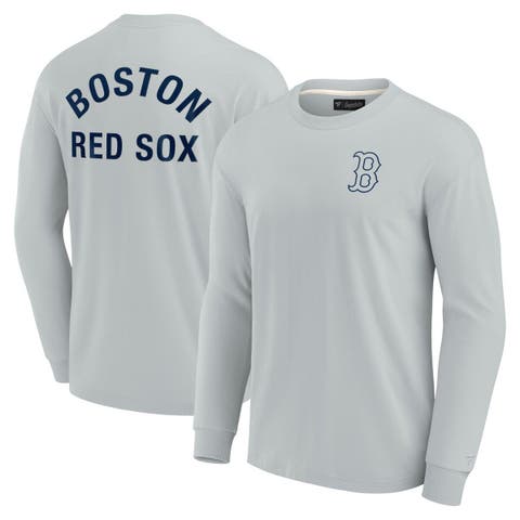 Unisex Fanatics Signature Gray Boston Red Sox Elements Super Soft Long Sleeve T-Shirt