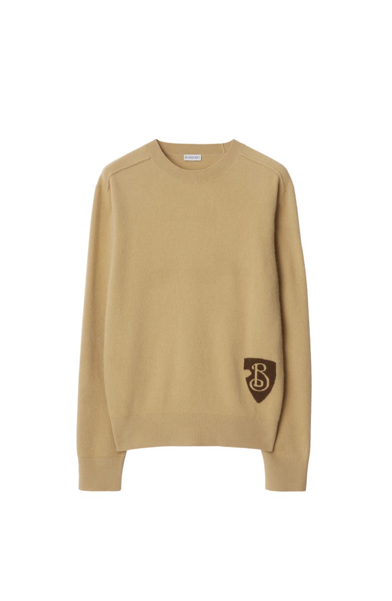 Burberry B Shield Wool Blend Sweater, Alternate, color, 