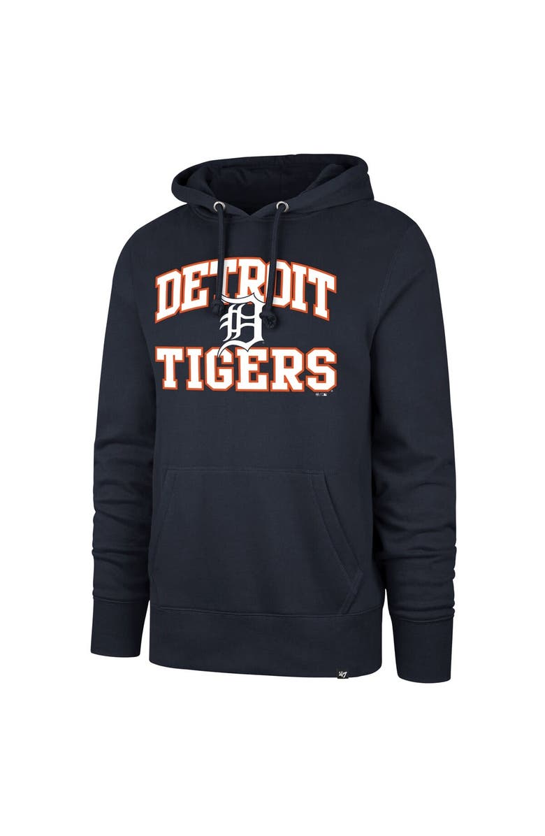 '47 Men's '47 Navy Detroit Tigers Velocity Headline Pullover Hoodie, Alternate, color, Navy
