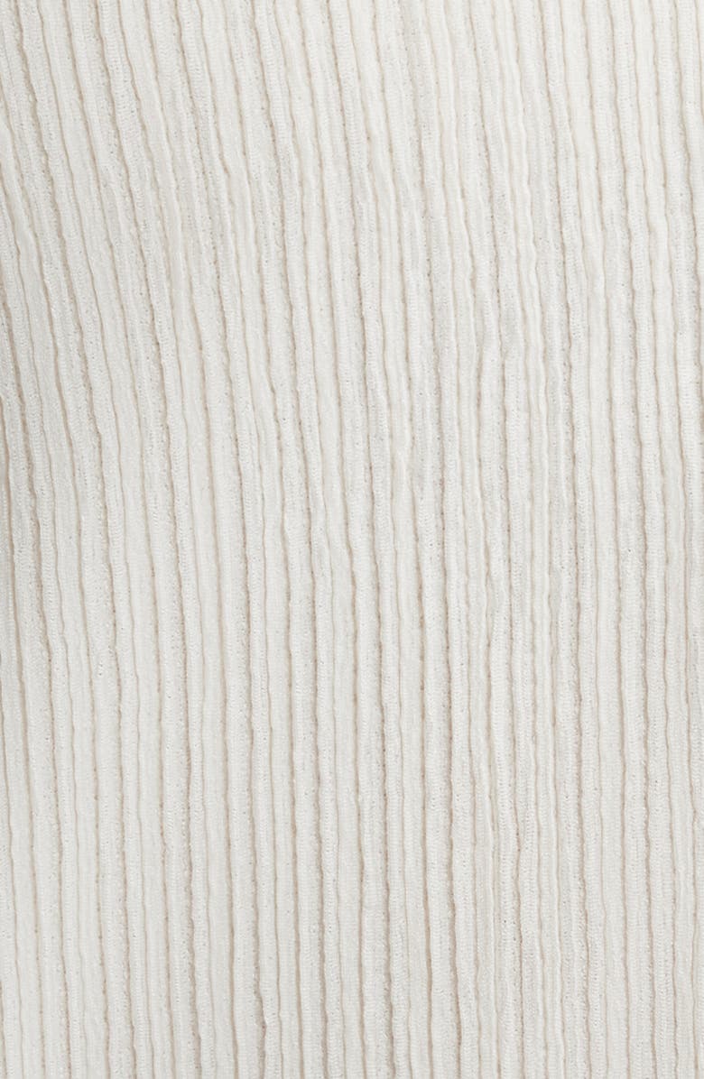 Anne Klein Short Sleeve Knit Button-Up Shirt, Alternate, color, White Dove