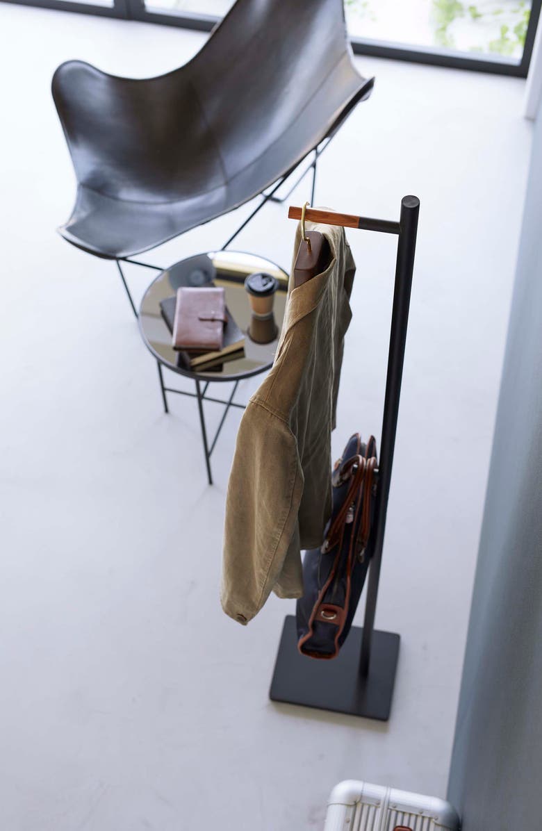 Yamazaki Coat Hanger, Alternate, color, Black