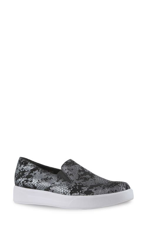 Munro Lennox Slip-On Sneaker in Black Suede 