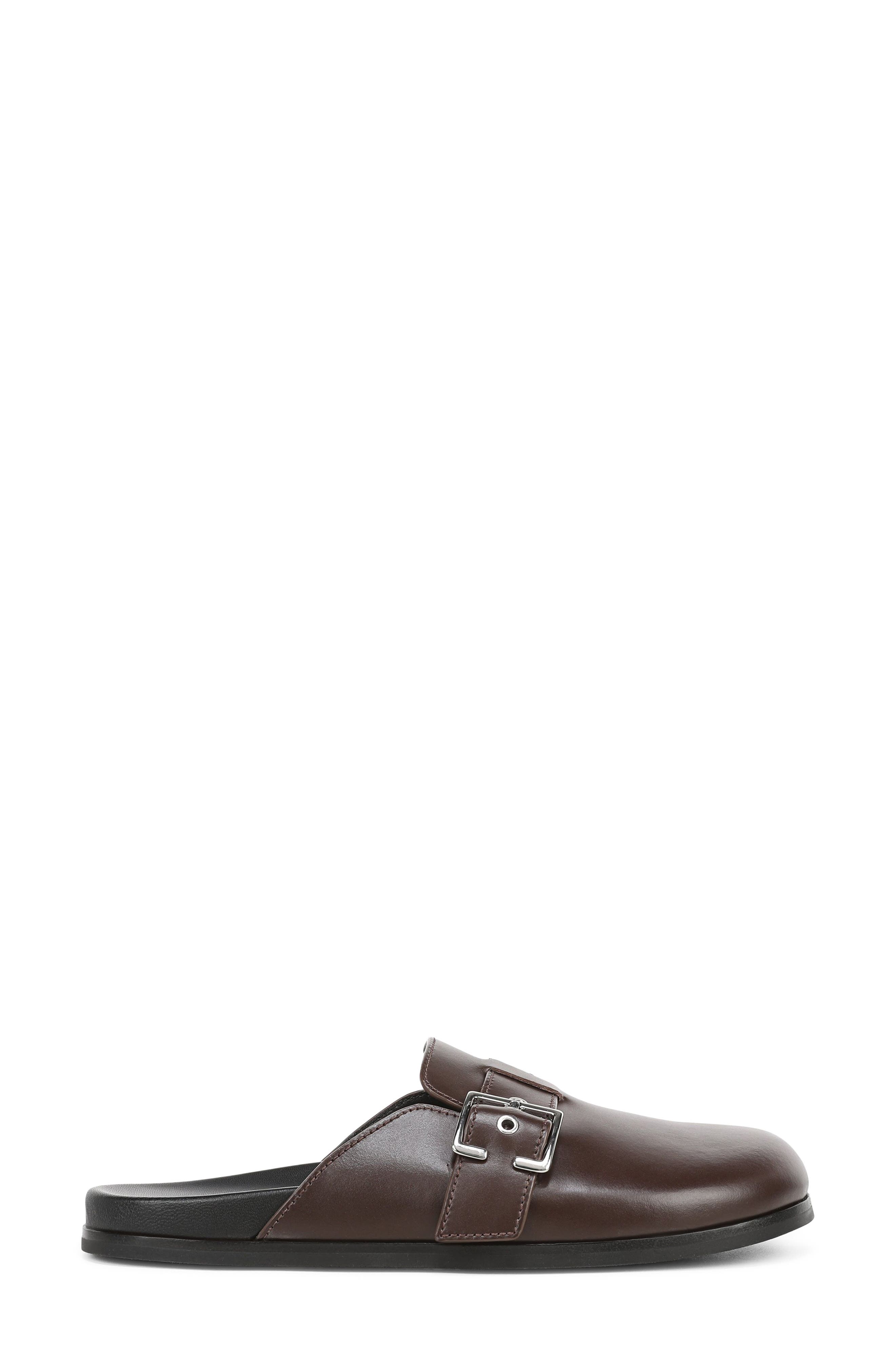 Leon Leather Loafer Mule, Alternate, color, CACAO BROWN