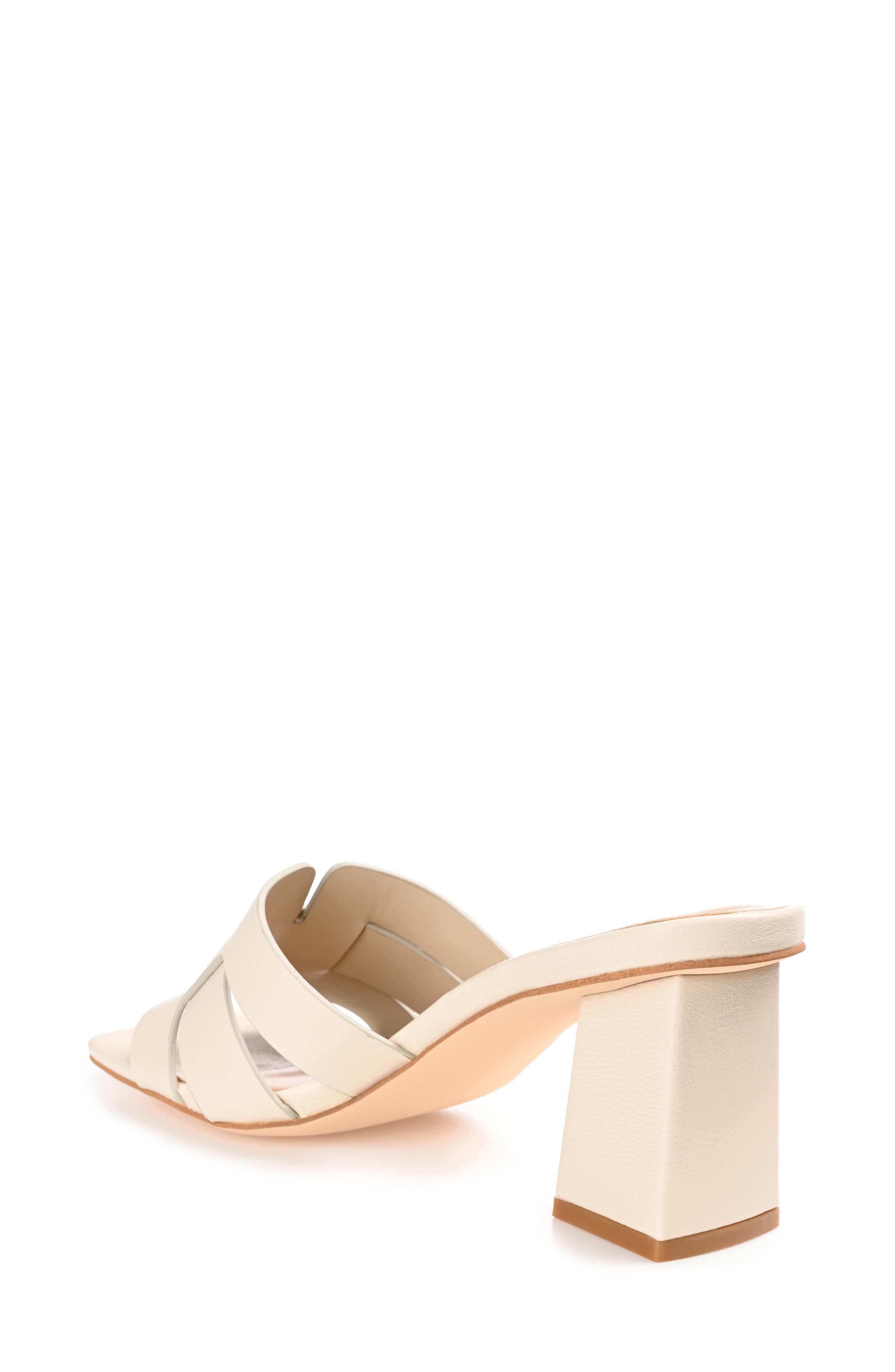 Journee Collection Renatta Mule Sandal, Alternate, color, Off White