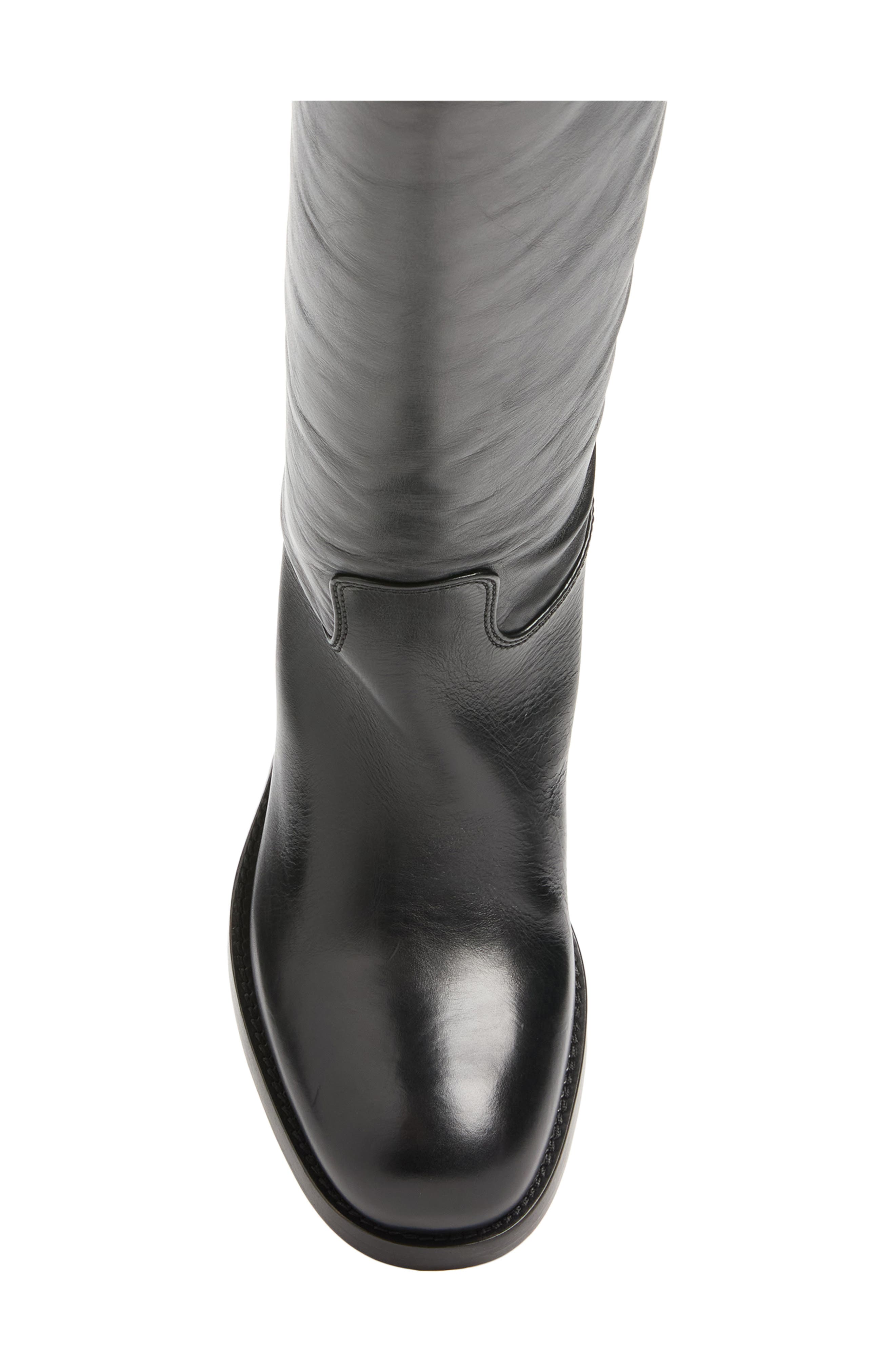 Leather Tall Boot, Alternate, color, NERO