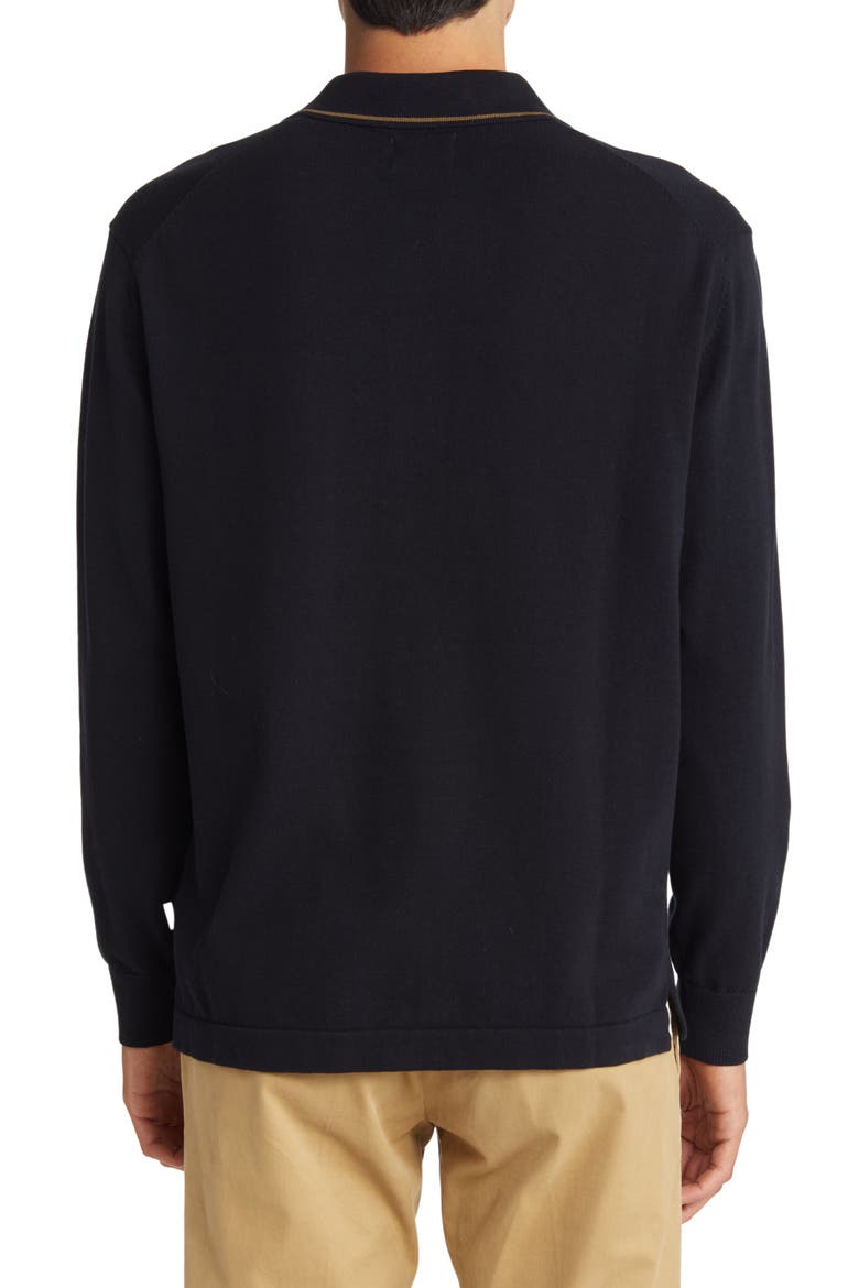 Andreas Long Sleeve Polo, Alternate, color, NAVY BLUE