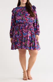SUGARLIPS Valier Floral Long Sleeve Dress