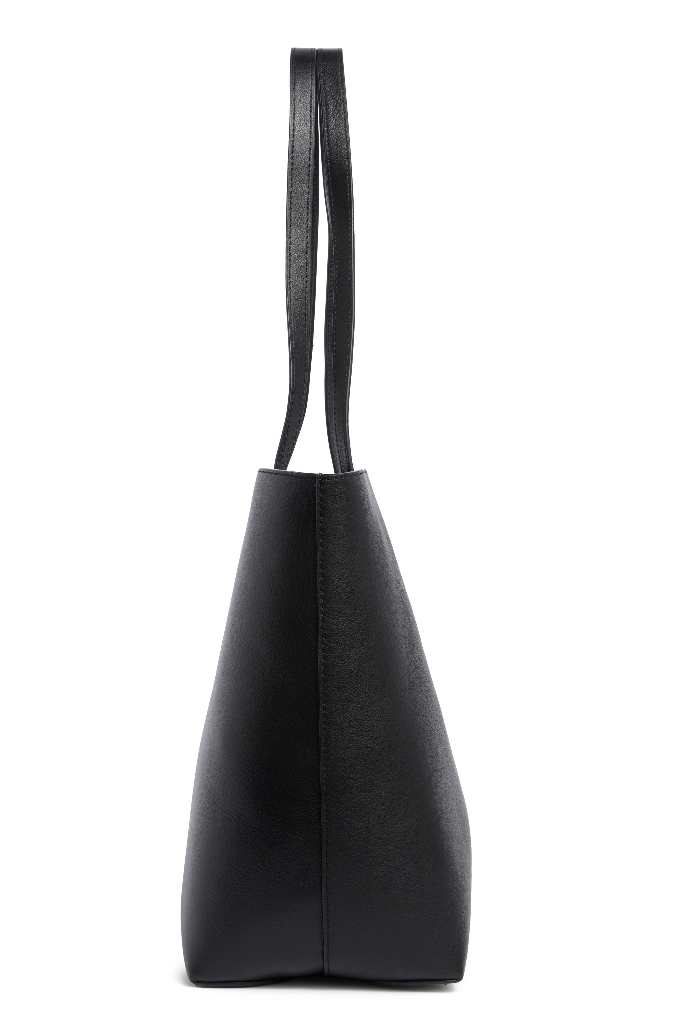 Angel Shopper Tote Bag, Alternate, color, BLACK