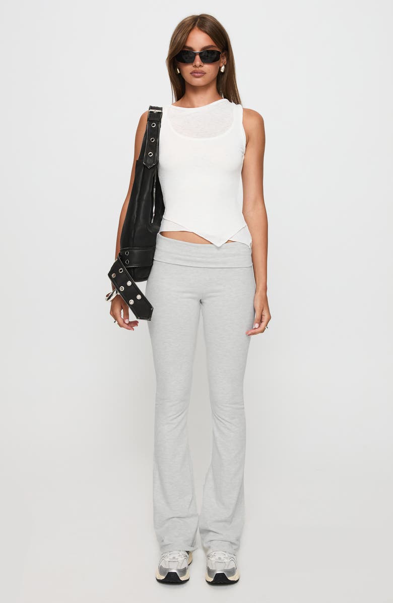 Princess Polly Movement Flare Leg Yoga Pants, Alternate, color, Grey Marle