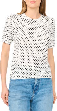Ted Baker Polka Dot Short Sleeve Sweater