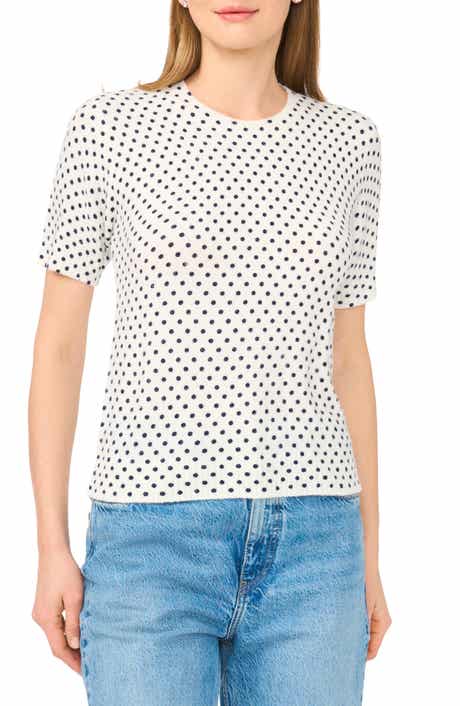 Ted Baker Polka Dot Short Sleeve Sweater