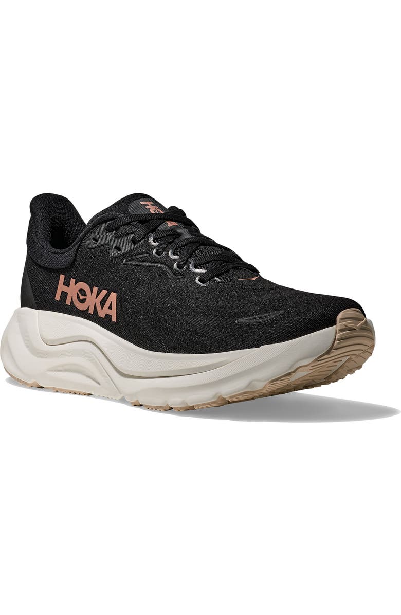 HOKA Arahi 8 Stability Running Shoe, Main, color, Black / Rose Gold
