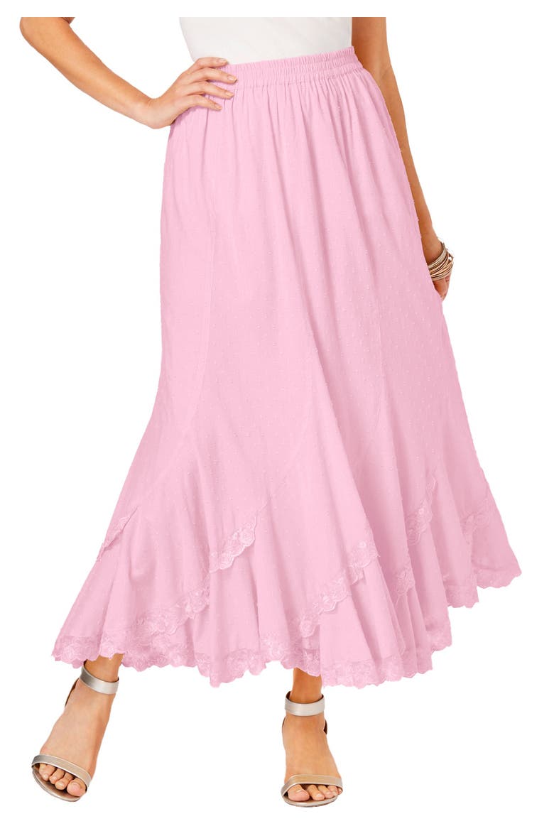 Plus Size French Skirt, Main, color, PRIMROSE
