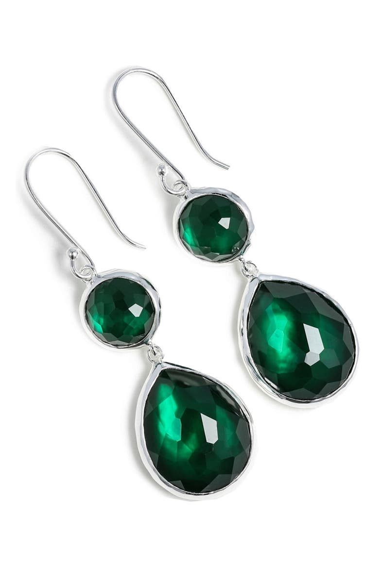 'Wonderland - Rainbow' Drop Earrings, Main, color, ROCK CRYSTAL AND MOS