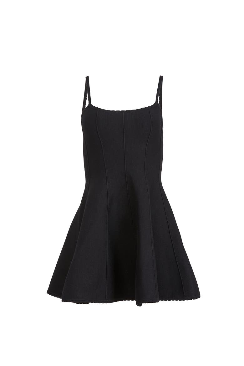 Knit Corset Dress, Main, color, BLACK