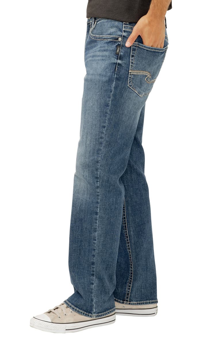 Silver Jeans Co. Gordie Relaxed Fit Straight Leg Jeans, Alternate, color, Dollis