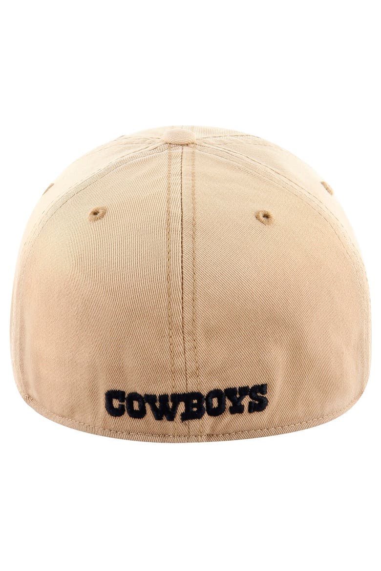 Men's '47 Khaki Dallas Cowboys Dusted Franchise Fitted Hat, Alternate, color, Khaki