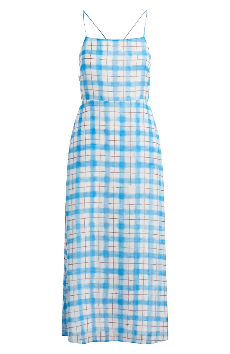 Joe's The Charlie Midi Dress, Alternate, color, Blue/ Rust Check