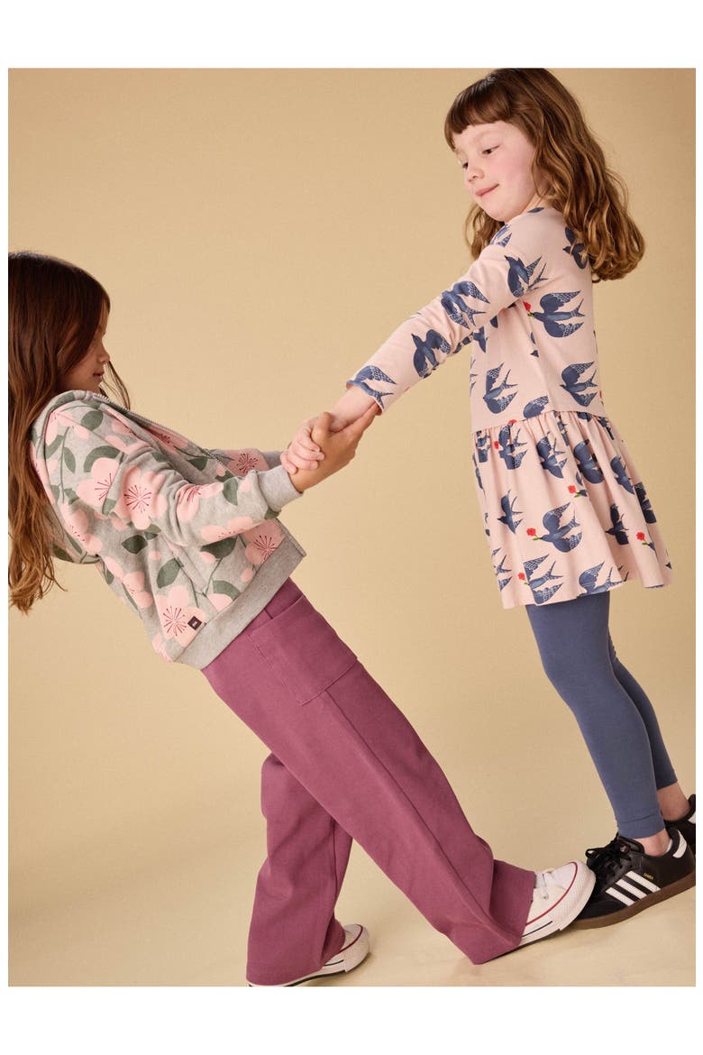 Printed Pocket Play Dress, Alternate, color, Magpies & Flowers