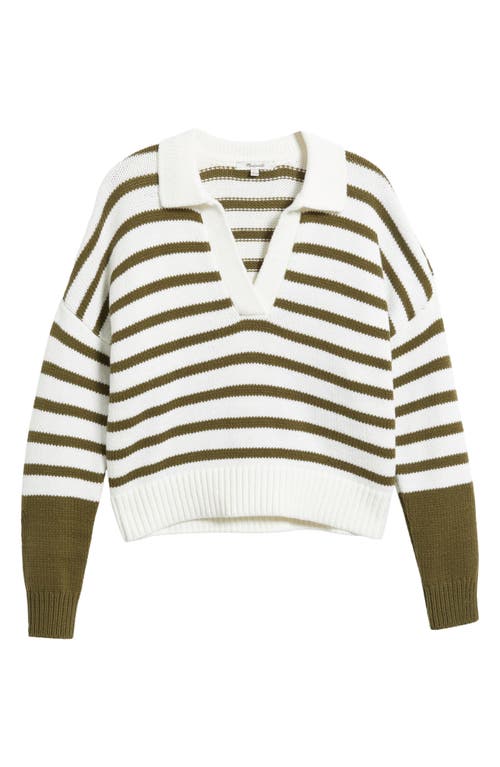 Madewell Daphne Clean Coloblock Polo Sweater