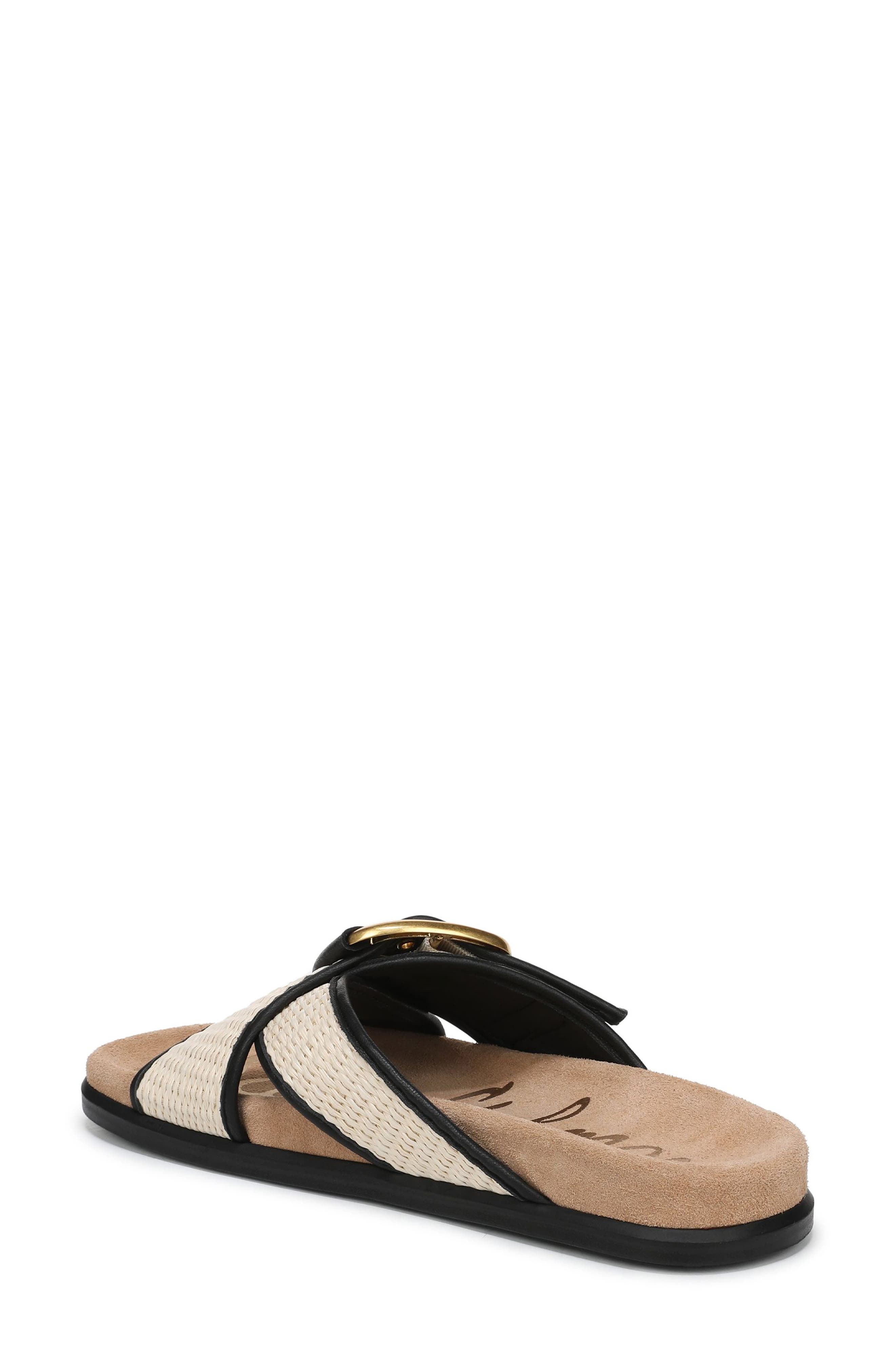Sam Edelman Darla Slide Sandal, Alternate, color, Linen/ Black