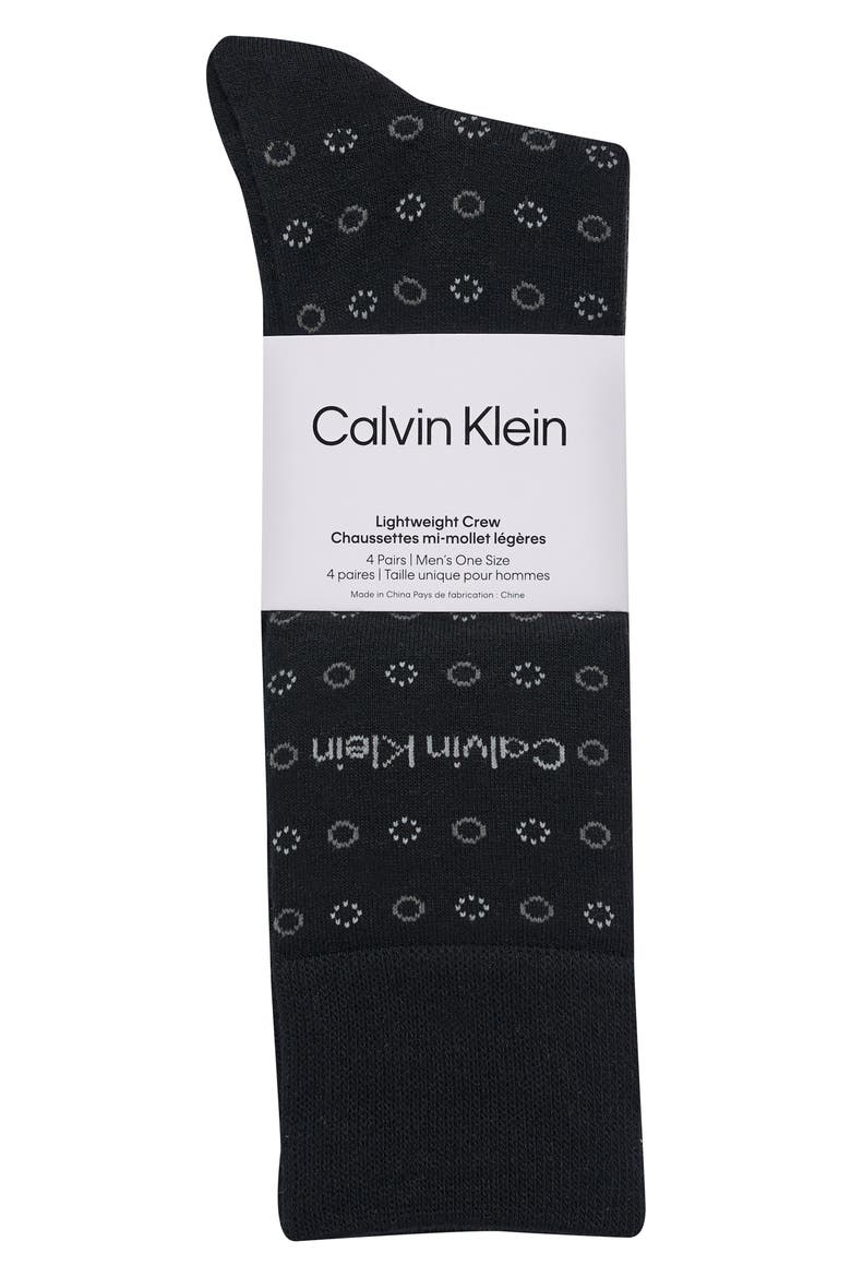 Assorted 4-Pack Dress Socks, Alternate, color, BLACK