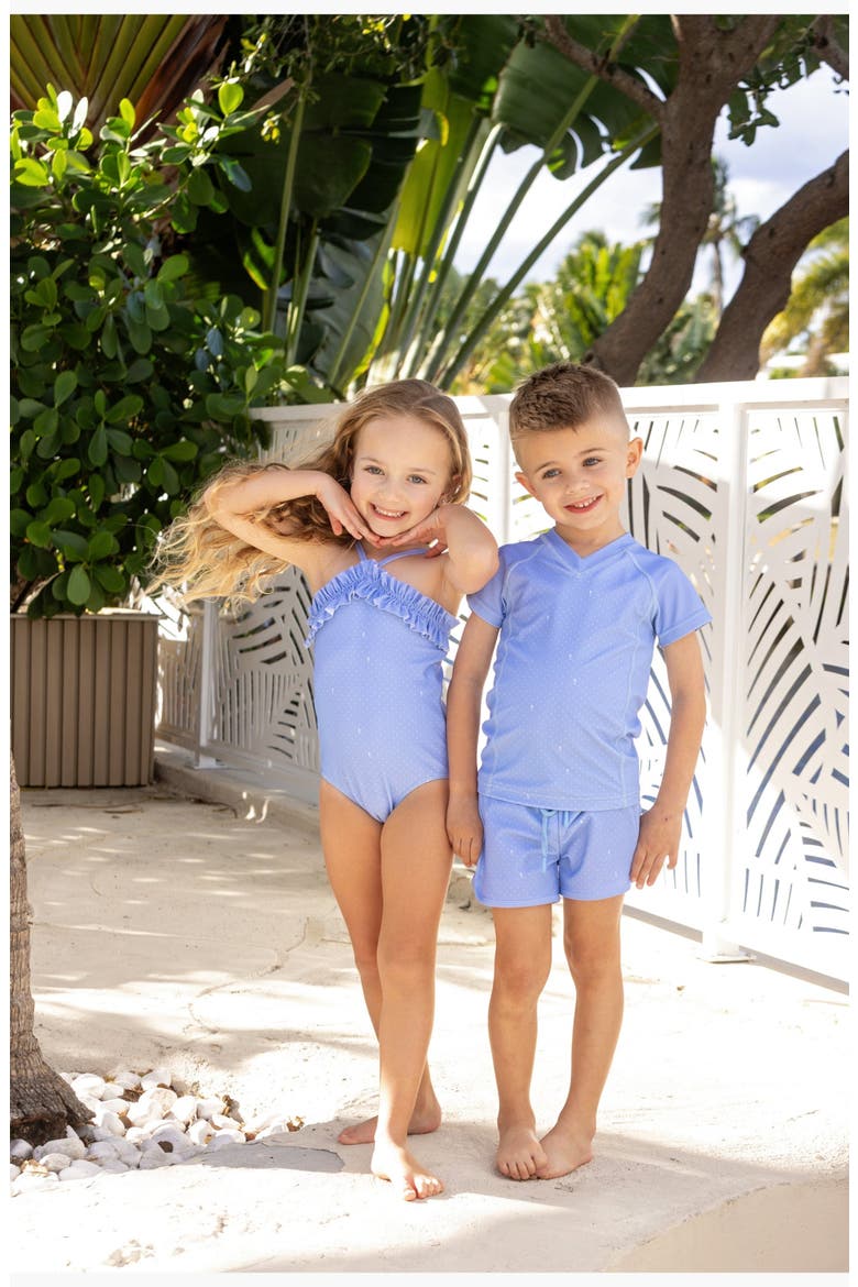 Emblem Rash Guard, Alternate, color, Blue Print