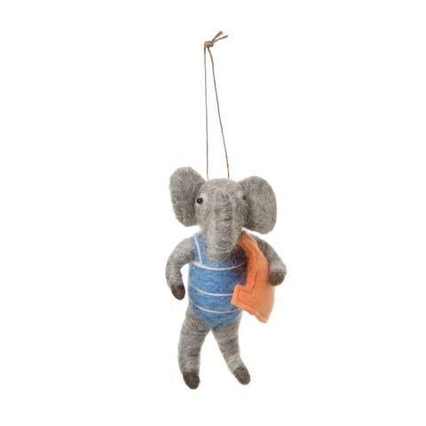 Beach Elephant Ornament