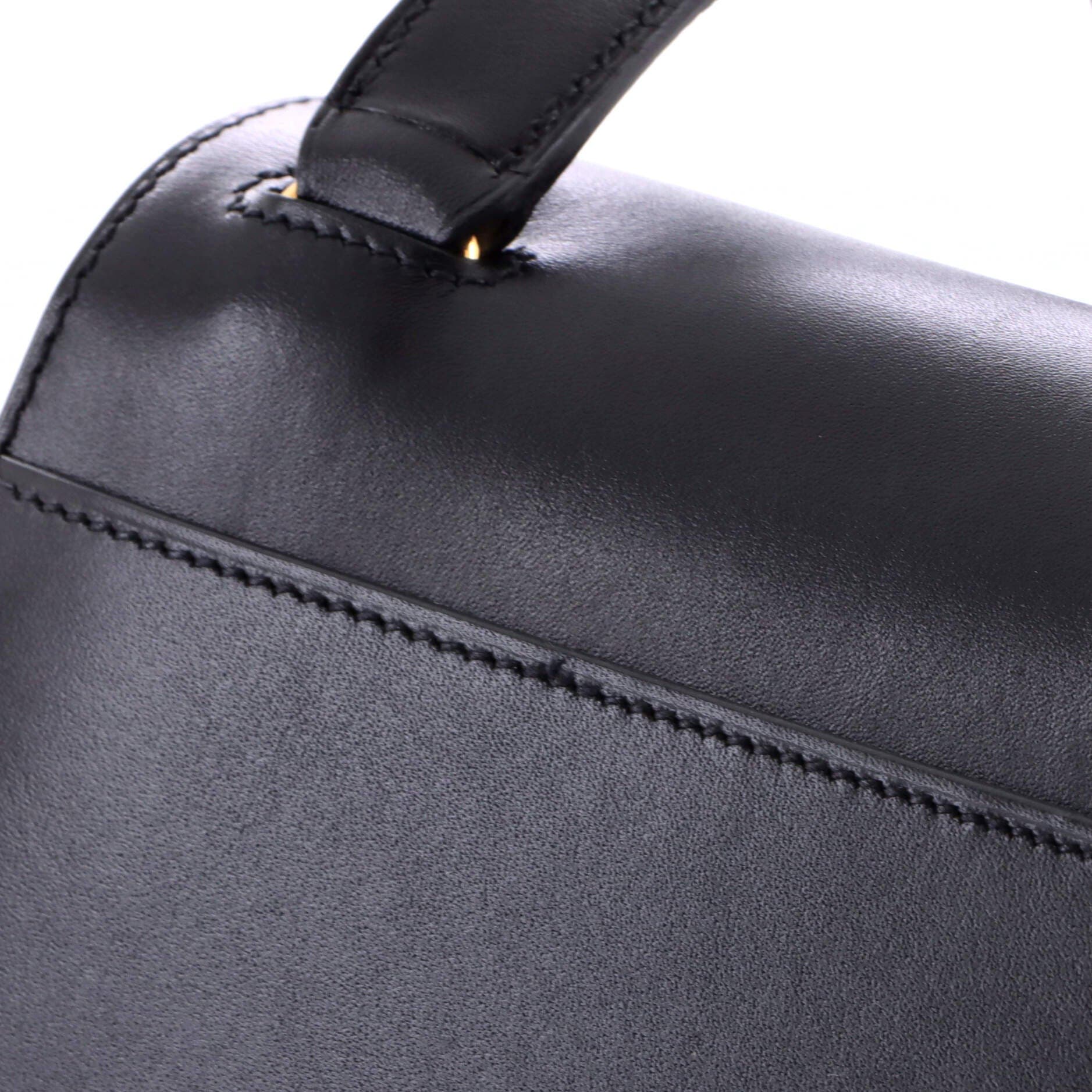 Della Cavalleria Shoulder Bag Tadelakt Mini, Alternate, color, Black