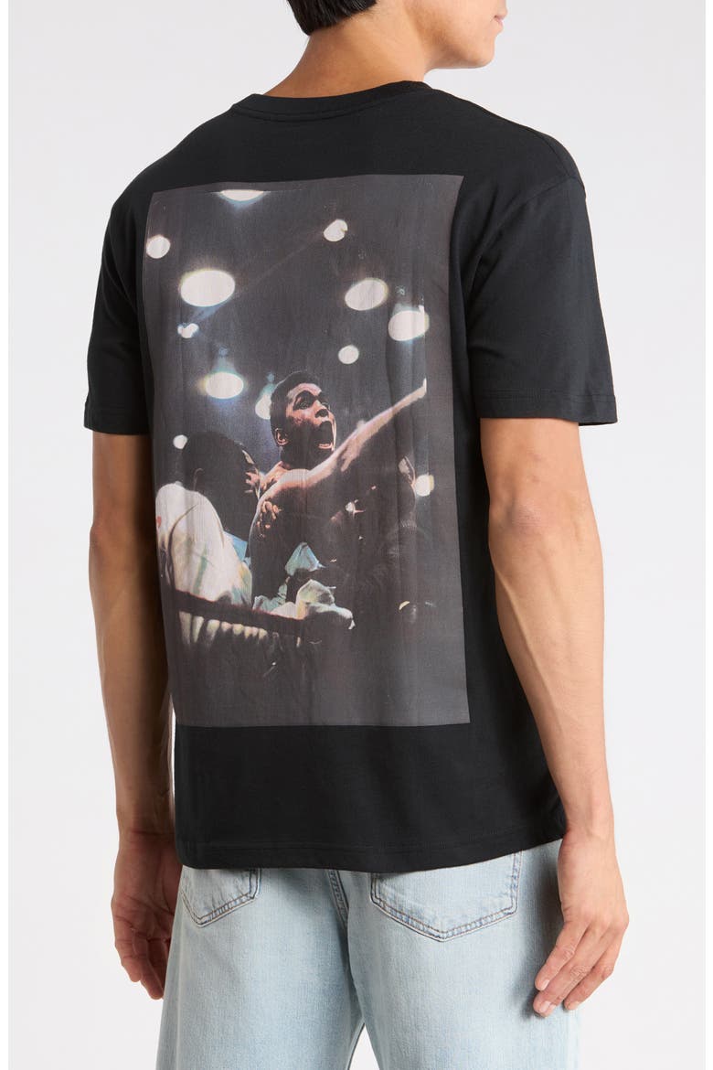 Ali Ringside Cotton T-Shirt, Alternate, color, BLACK