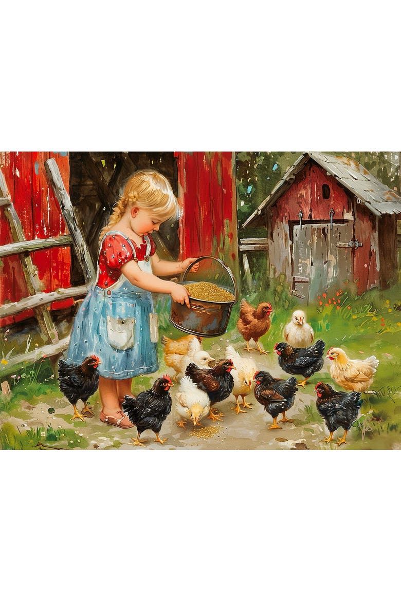 Feeding Time 1000 piece Jigsaw Puzzle for Adults, Alternate, color, Multicolor