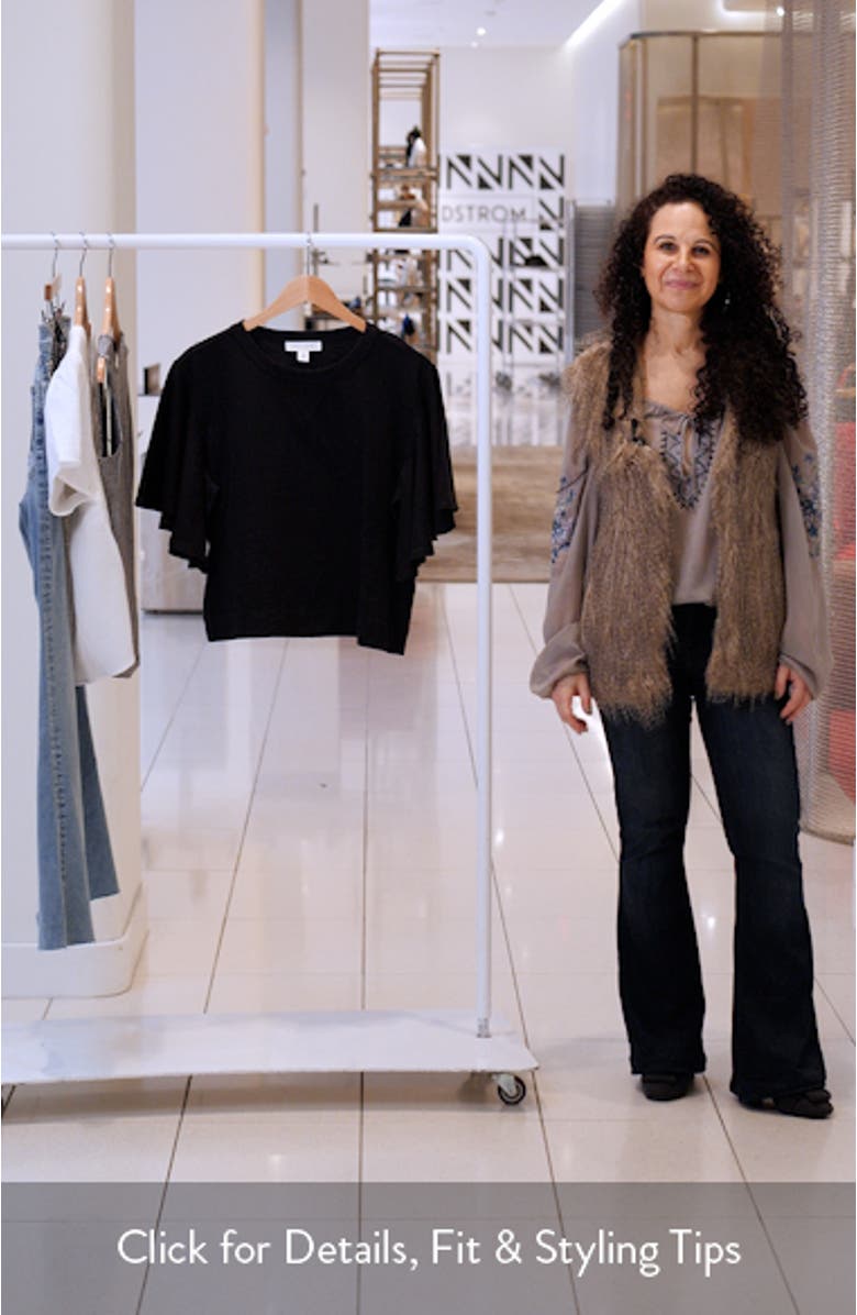 Flutter Sleeve Cotton T-Shirt, sales video thumbnail