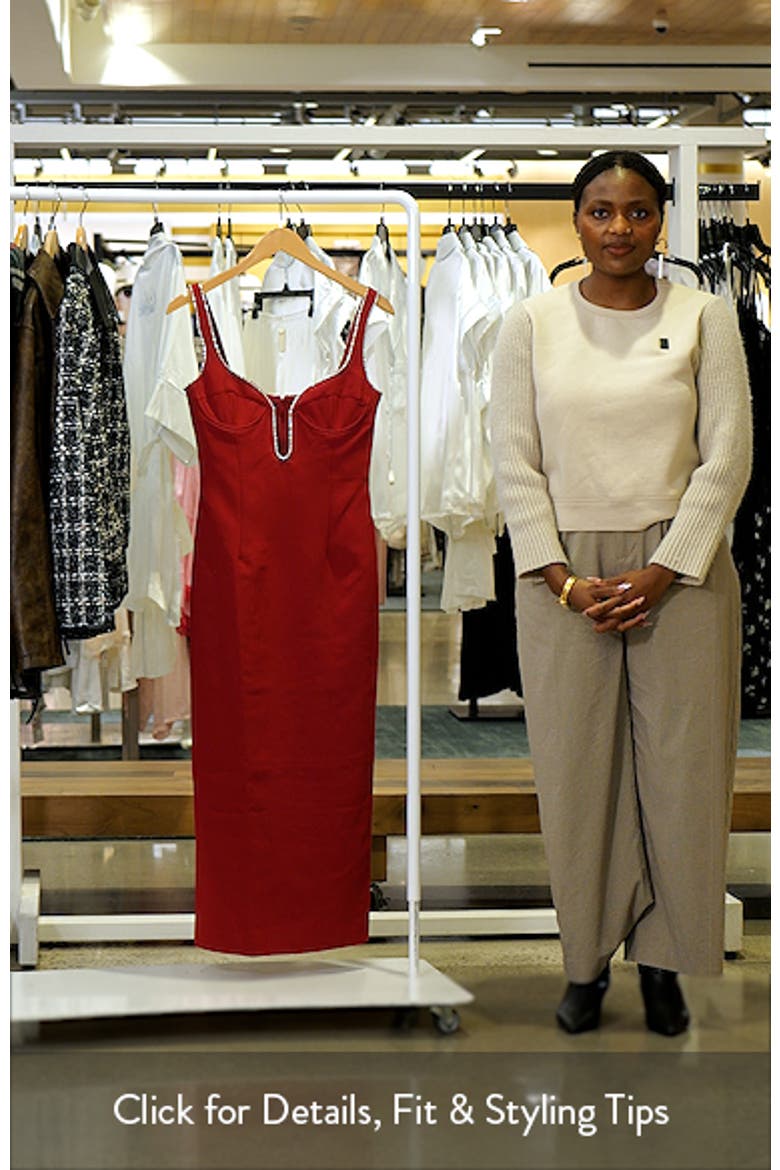 Brooklyn Diamante Sleeveless Sheath Dress video