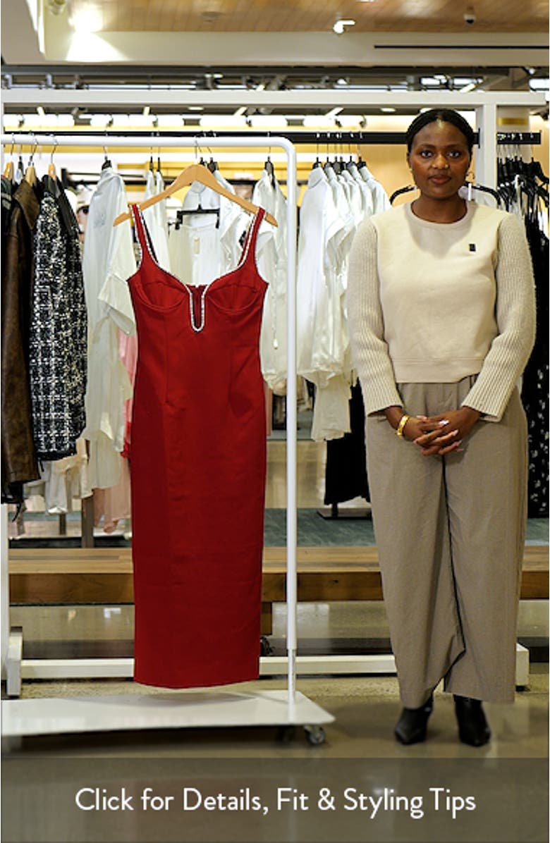 Brooklyn Diamante Sleeveless Sheath Dress, sales video thumbnail