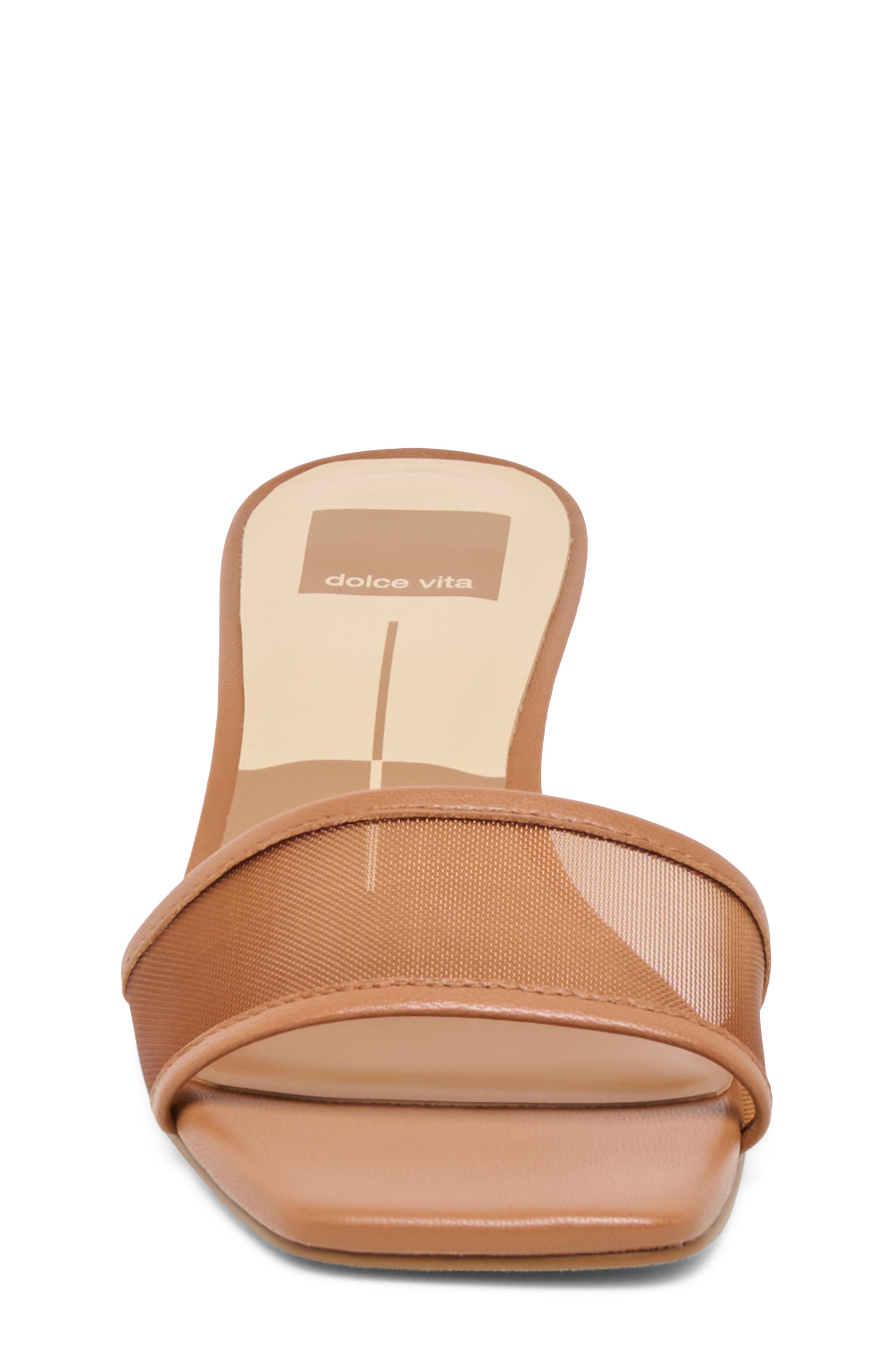 Dolce Vita Rexa Mesh Sandal, Alternate, color, Caramel Mesh