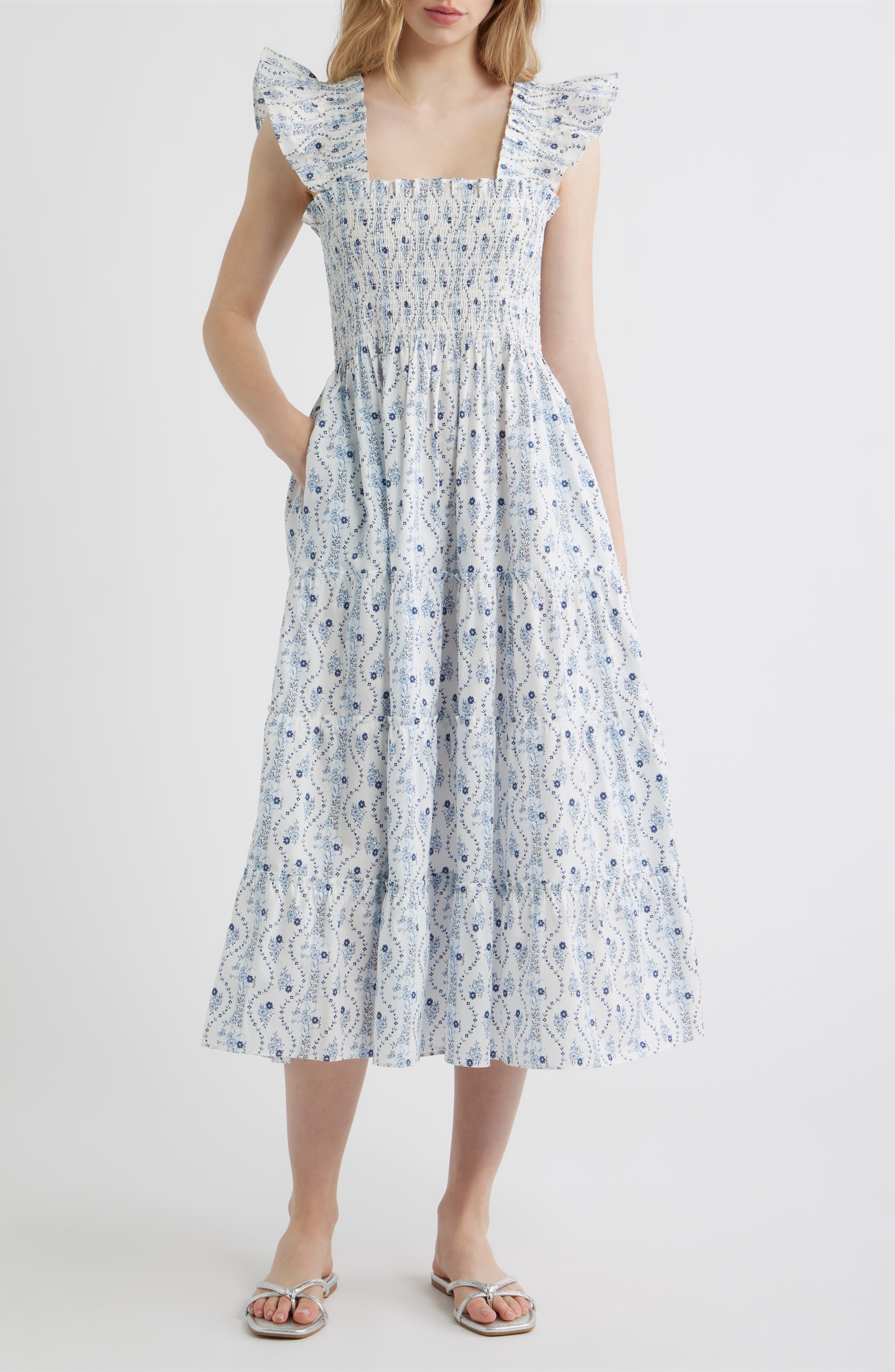 BLUE VINE STRIPE