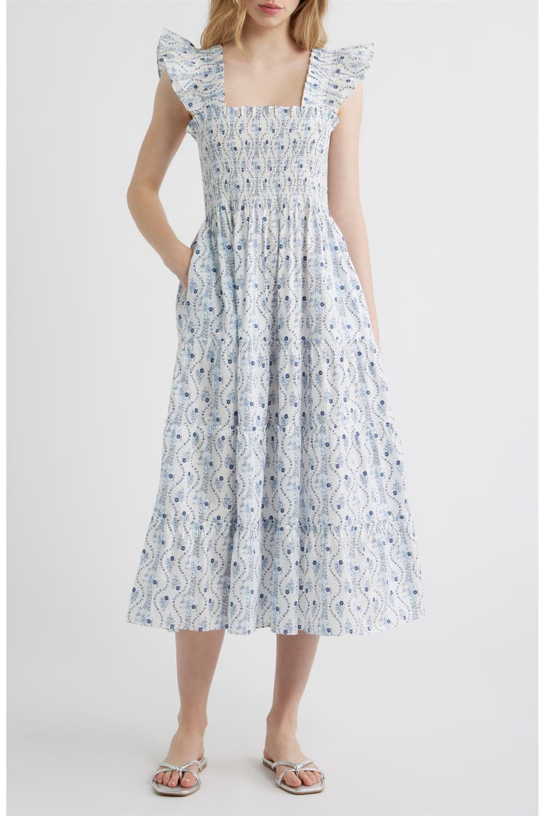 The Ellie Nap Dress, Main, color, BLUE VINE STRIPE