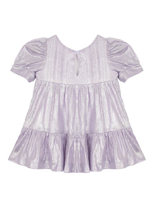 Isobella & Chloe Sabrina Glimmer Dress In Gray