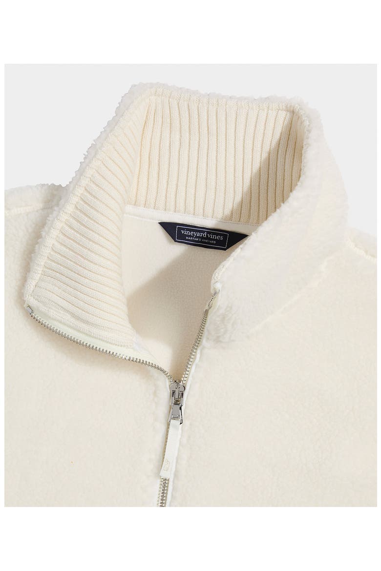 High Pile Fleece Vest, Alternate, color, MARSHMALLOW