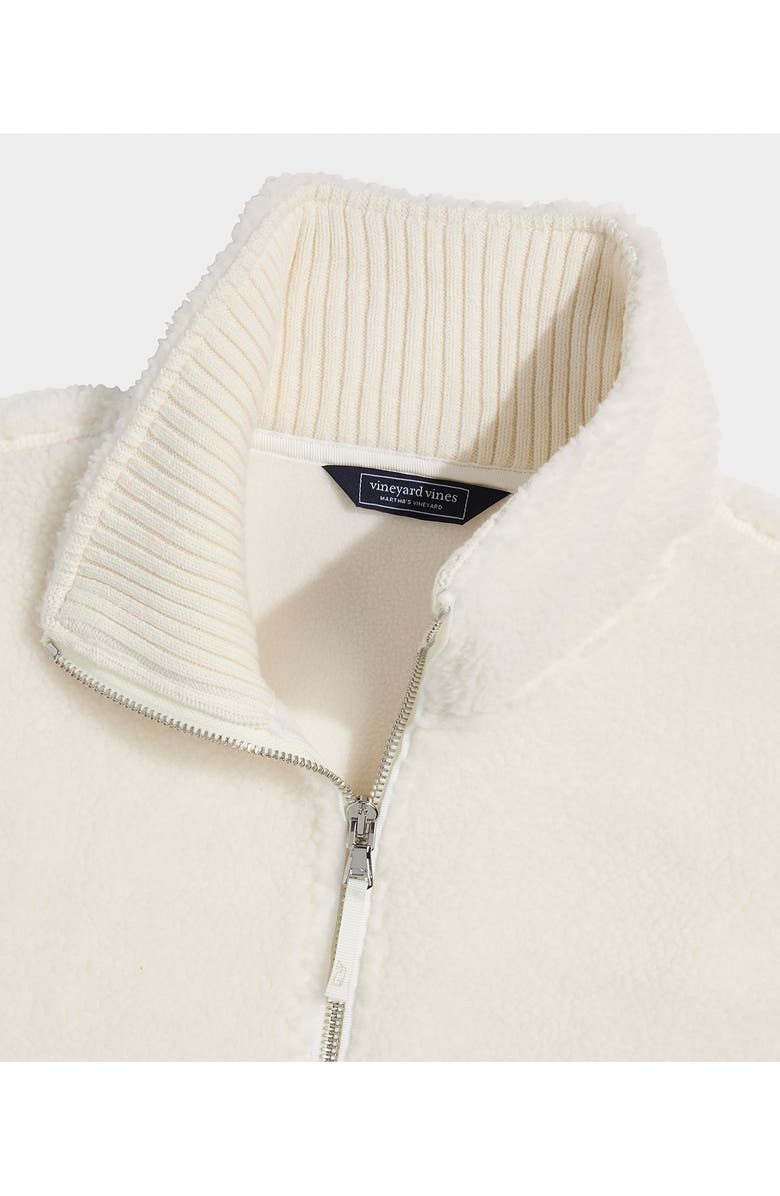 vineyard vines High Pile Fleece Vest, Alternate, color, Marshmallow