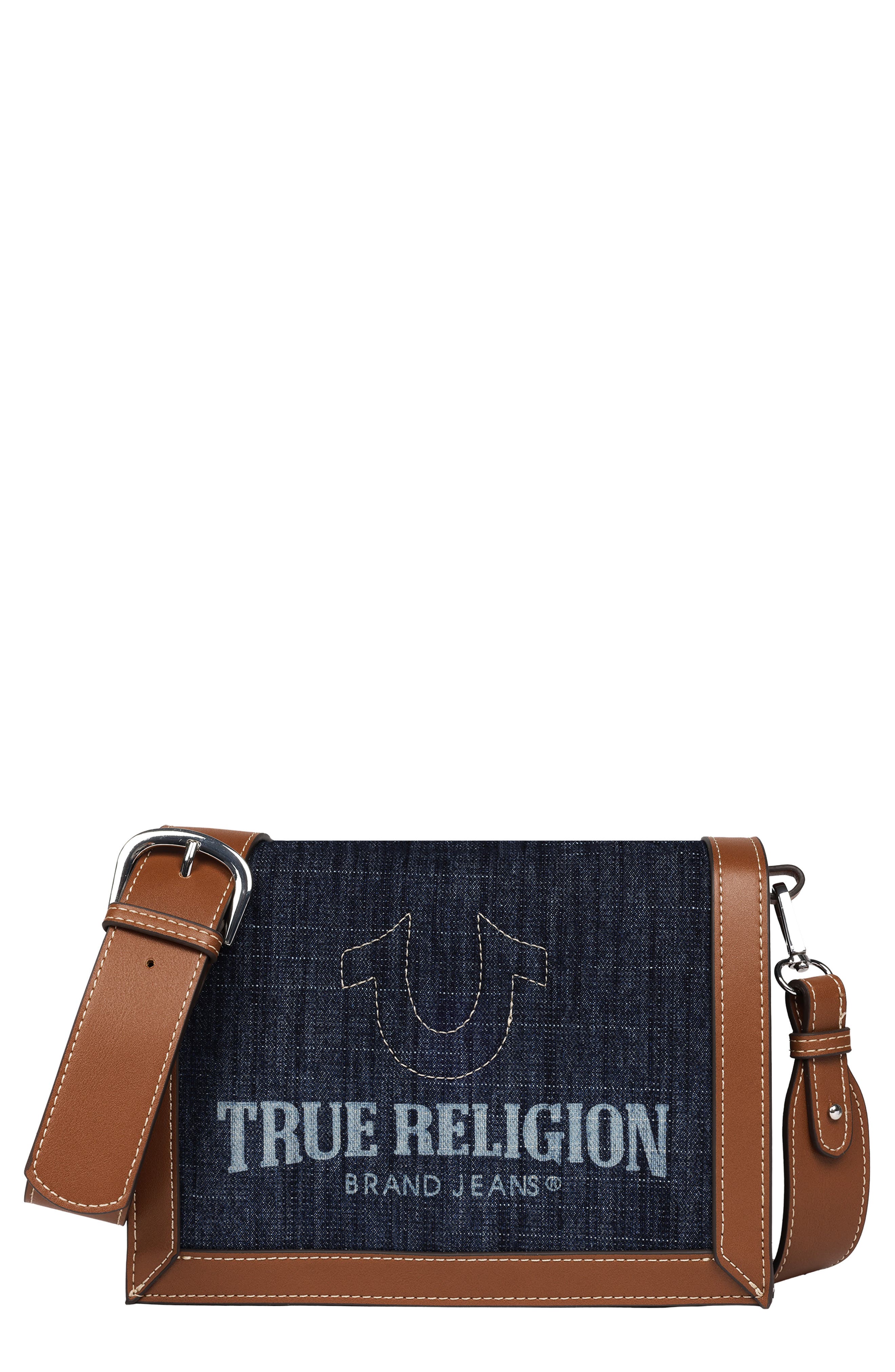 True Religion Logo Saddle Crossbody Bag
