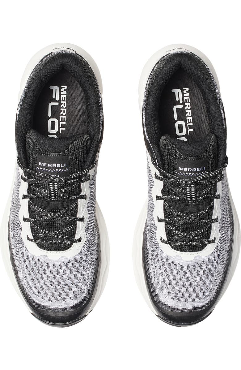 Merrell Nova 4 Traveller Running Shoe, Alternate, color, White/ Black