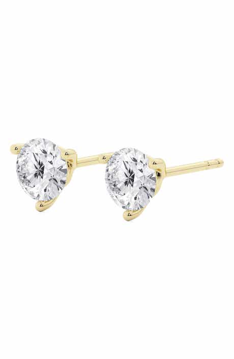 Badgley Mischka Collection Round Cut Lab Created Diamond Stud Earrings - 0.50ctw