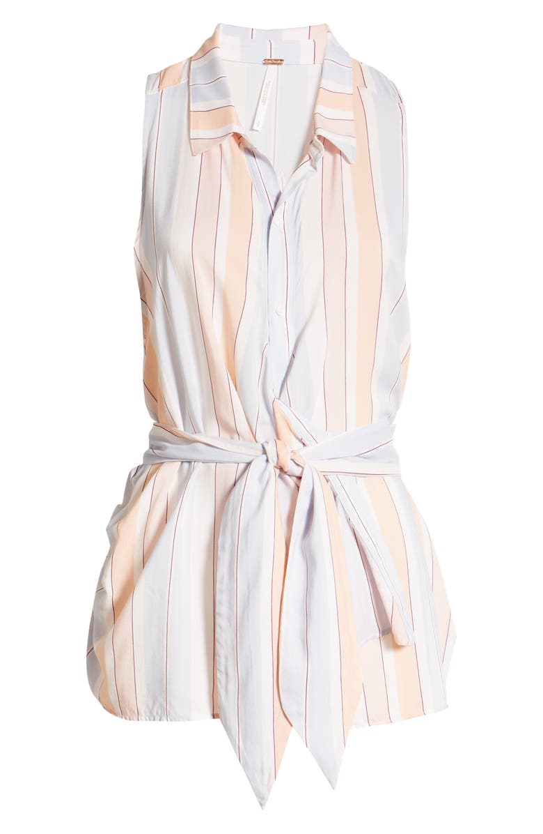 Free People Mackenzie Wrap Button-Up Top, Alternate, color,