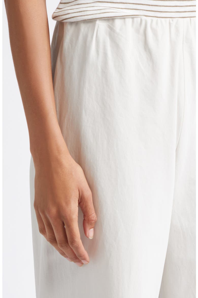 Colette High Waist Cotton Twill Bias Pants, Alternate, color, OYSTER